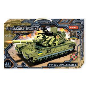 Конструктор Військова техніка Teko 441 деталь танк Challenger 2 в коробці 148497 148497 фото