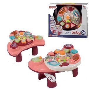 Игровой центр 3в1 пищалка трещотка свет звук в коробке 91665 91665 фото